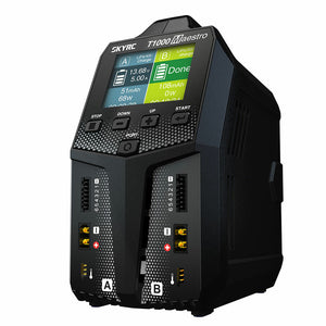 SkyRC T1000 450W 20A Maestro AC/DC Dual Balance LiPo Charger for 1-6S LiPo Battery