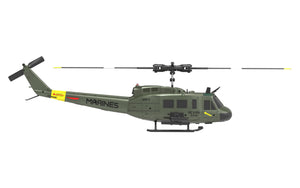 RC ERA C032 UH-1 2.4G 6CH 6-axis Gyroscope 1:48 Scale Huey Altitude Hold Optical Flow Positioning TOF Altitude Hold Flybarless RC Helicopter RTF