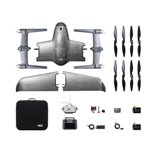 HEQ Swan K1 PRO 2.4Ghz 5km 1200mm Wingspan VTOL Vertical Take-off and Landing One-Click Take-off and Return 40km Flying Fixed-Wing UAV FPV Drone RC Airplane