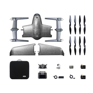 HEQ Swan K1 PRO 2.4Ghz 5km 1200mm Wingspan VTOL Vertical Take-off and Landing One-Click Take-off and Return 40km Flying Fixed-Wing UAV FPV Drone RC Airplane