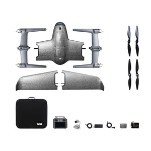 HEQ Swan K1 PRO 2.4Ghz 5km 1200mm Wingspan VTOL Vertical Take-off and Landing One-Click Take-off and Return 40km Flying Fixed-Wing UAV FPV Drone RC Airplane
