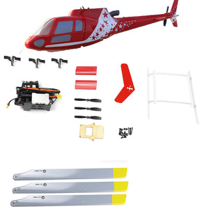 FLY WING  Squirrel AS350 6CH Brushless Scale GPS  Helicopter Three Rotor Blade  with H1 Flight controller