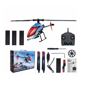 WLtoys XK K200 4CH 6-Axis Gyro Altitude Hold Optical Flow Localization Flybarless RC Helicopter RTF