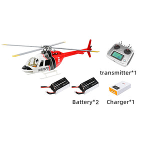 FLY WING Bell 206 V3/V4 Class 470 6CH Brushless Motor GPS Fixed Point Altitude Hold Scale RC Helicopter