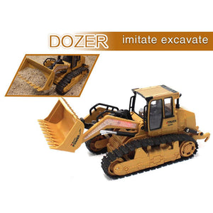 1:16 RC bulldozer toy 10-channel 2.4G engineering vehicle toy