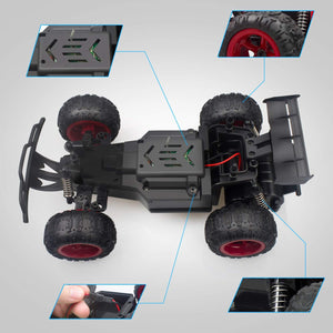 RC Car 2.4G 1:12 Remote Control Car Monster Trucks with Headlights 4WD Off All Terrain RC Car Rechargeable Vehicles