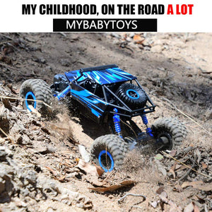 RC Cars Off-Road Remote Control Car Trucks Vehicle 2.4Ghz 4WD Powerful 1: 18 Racing Climbing Cars Radio Electric Rock Crawler Buggy Hobby Toy for Kids