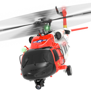 YXZNRC F09-S 2.4Ghz 6 Axis Gyro Brushless coast guard uh60 rescue helicopter with GPS & FPV