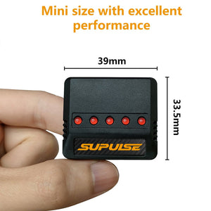 SUPULSE 5-in-1 Lipo Battery Charger 3.7V 1S 1 Cell Micro 5 Ports Compact Charger