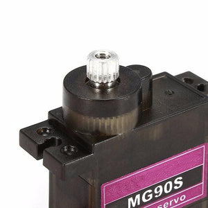 4X MG90S Metal Gear RC Micro Servo 13.4g for Mini Car / Mini Ship / Helicopter & Airplane