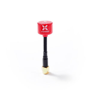 2pcs Foxeer FPV Antenna RHCP 5.8G Lollipop 3 2.5DBi Omni  SMA/RP-SMA for RC Drone Airplane - Black,Red