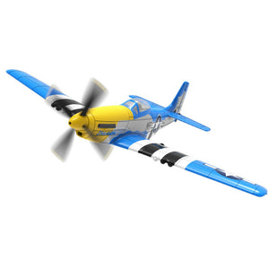 VolantexRC Mini Mustang P-51D V2 EPP 400mm Wingspan 2.4G 4CH 6-Axis Gyro One Key Aerobatics XPilot Stabilization System RC Airplane Trainer RTF for Beginner