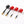 2pcs Foxeer FPV Antenna RHCP 5.8G Lollipop 3 2.5DBi Omni  SMA/RP-SMA for RC Drone Airplane - Black,Red