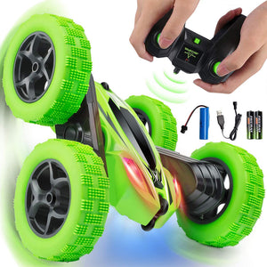 Best rc car for kids double-sided stunt off-road car outside toys for 4-6 year olds