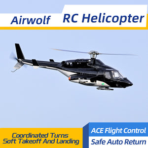 FLYWING Airwolf RC Helicopter with ACE Flight Controller, GPS Positioning, 16V Brushless Motors & 23-Min Flight Time