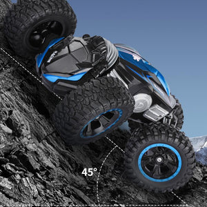 RC Car Off-Road Vehicles Rock Crawler 2.4Ghz Remote Control Car Monster Truck 4WD Dual Motors Electric Racing Car, Toys RTR Rechargeable Buggy Hobby Car