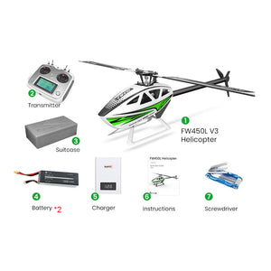 Flywing FW450  V3 PRO GPS RC helicopter For Beginner and Expert Pilots