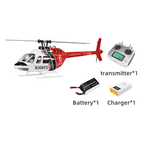 FLY WING Bell 206 V3/V4 Class 470 6CH Brushless Motor GPS Fixed Point Altitude Hold Scale RC Helicopter