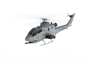 Yuxiang F112S 9-Channel GPS Smart 6G Flybarless RC Helicopter – Gray | LiDAR + Optical Flow Positioning | Brushless Motors | One-Key Return | High-Fidelity Cobra Scale