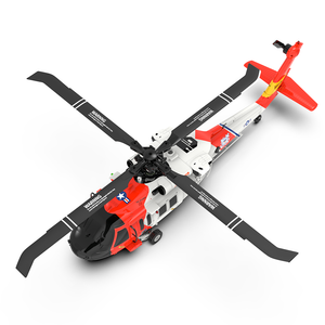 YXZNRC F09-S 2.4Ghz 6 Axis Gyro Brushless coast guard uh60 rescue helicopter with GPS & FPV