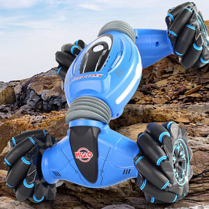 Remote Control Stunt Car Gesture Induction Twisting Off-Road Vehicle Light Music Drift Dancing Side Driving RC Toy Gift for Kids