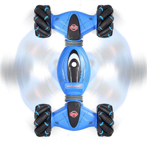 Remote Control Stunt Car Gesture Induction Twisting Off-Road Vehicle Light Music Drift Dancing Side Driving RC Toy Gift for Kids